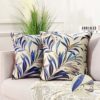 Waterproof Cushion Covers Green Plants Outdoor Cushions 45x45 CM Sofa Covers Pillowcase Double Sided Monstera Leaves Tropical Pillows for Bedroom