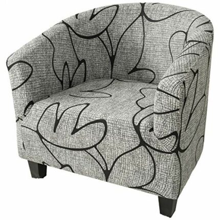 mmcrz Club Chair Slipcover, High Stretch Tub Chair Cover Removable & Washable Armchair Sofa Slipcover Furniture Protector for Living Room