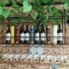 Wine racks Home/Bar Retro Metal Hanging with Glass Holder Goblet Wine Bottle Holder for Kitchen Bar Cabinet Organization Ceiling Wine Shelf Organ