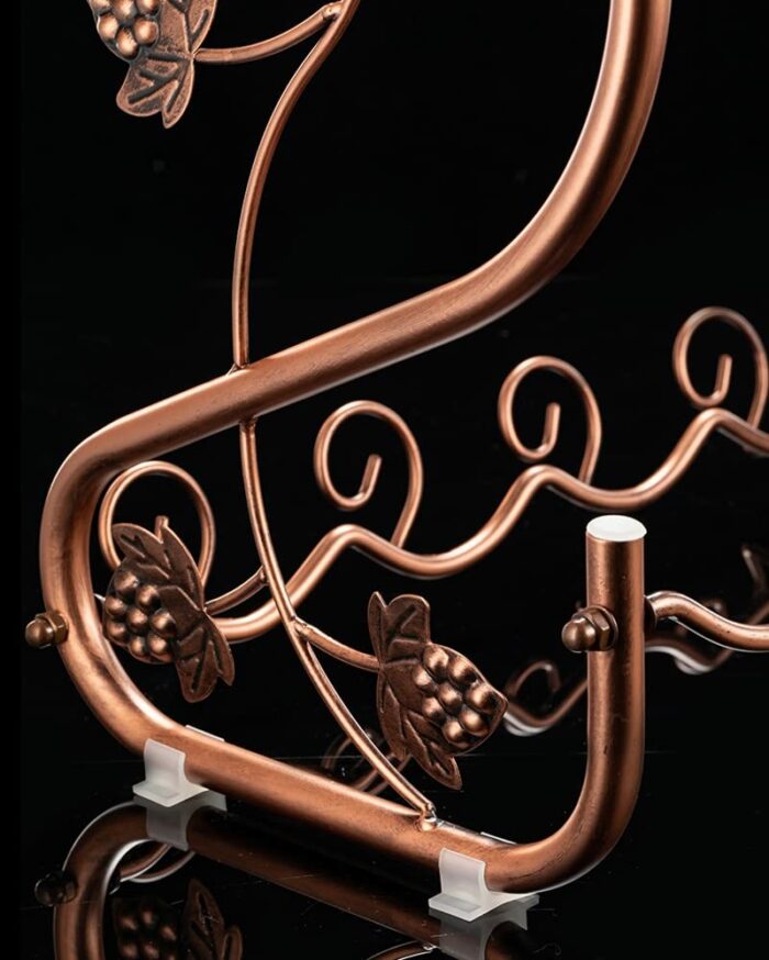 TFIIEXFL Multifunctional Wine Rack Iron Wine Glass Rack Kitchen Table Storage Rack Goblet Glass Wine Glass Bar Tool