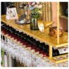 Ceiling Stylish Simplicity Wine Racks Creative Display Storage Racks Stylish Simplicity Ornaments Bottle Rack Adjustable Height Restaurant Bar Fl