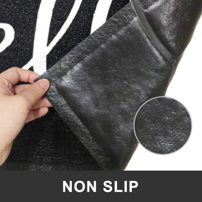 comfoyar Dirt Trapper Door Mat, Non Slip PVC Durable Washable Front Doormat for Indoor and Outdoor, Welcome Hello Barrier Mat for Entrance Back D