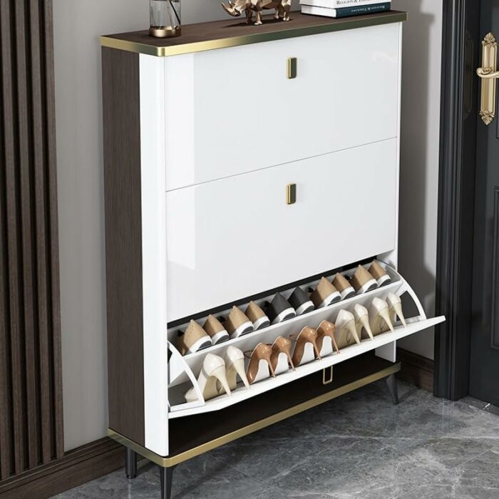 TJLSS Household Furniture Shoe Cabinet Dormitory Hallway Entrance Shoe Rack Apartment Hotel Storage Rack Shoe Rack (Color : D, Size : 100 * 17 *
