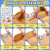 Zhanmai Confetti Prize Treasure Box Confetti Treasure Chest Treasure Cardboard Box Kids Prize Box for Kids Birthday Classroom Supplies Treasure O