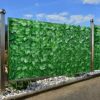 whiteswan Trellis Panel, Artificial Ivy Privacy Fence Screen, Hedges and Faux Ivy, Garden Screening Panel Vine Leaf Decoration, for Outdoor, Gard