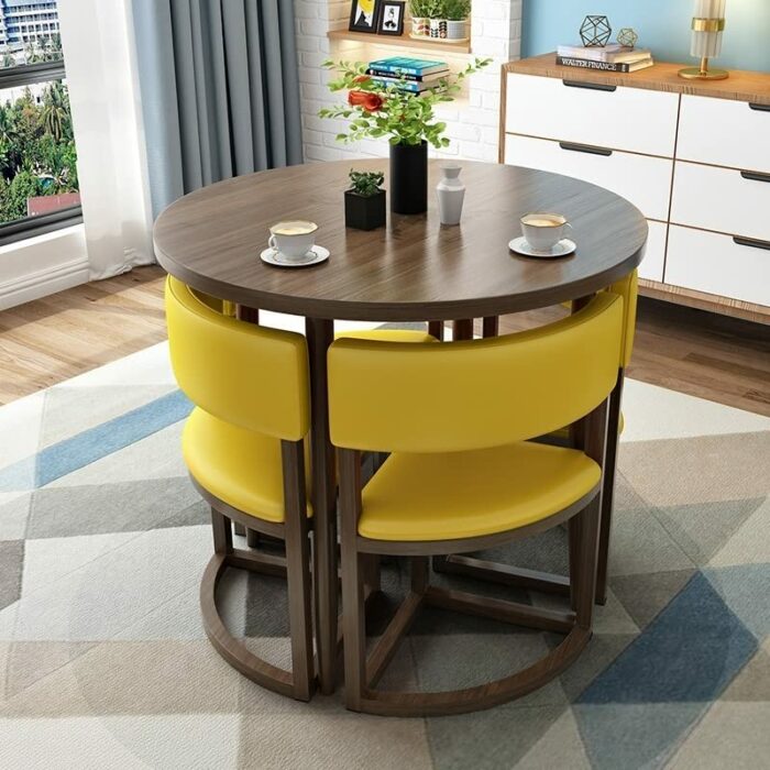 Negotiation Reception Tables and Chairs Home Office Meeting Room Round Dining Table and Chair Set 80cm Small Round Picnic Tables Garden Furniture