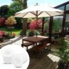 2Pcs Table Umbrella Hole Ring Plug, Outdoor Pool Umbrella Sleeve Stabilizer Cone Wedge, Silicone Umbrella Table Ring Hole Insert for 2-2.5 Inch T