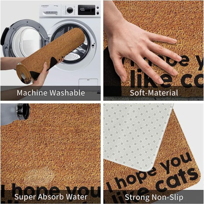 The German Shepherds Door Mat, We Know You are Here Dogs Door Mats, Funny German Shepherd Doormat, Welcome German Shepherd Mats Home Kitchen Door