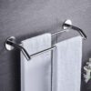 Bathroom Wall Rack, Stainless Steel Towel Rack, No Punch, Bathroom Double Towel Bar, Kitchen Bathroom Rack/32Cm
