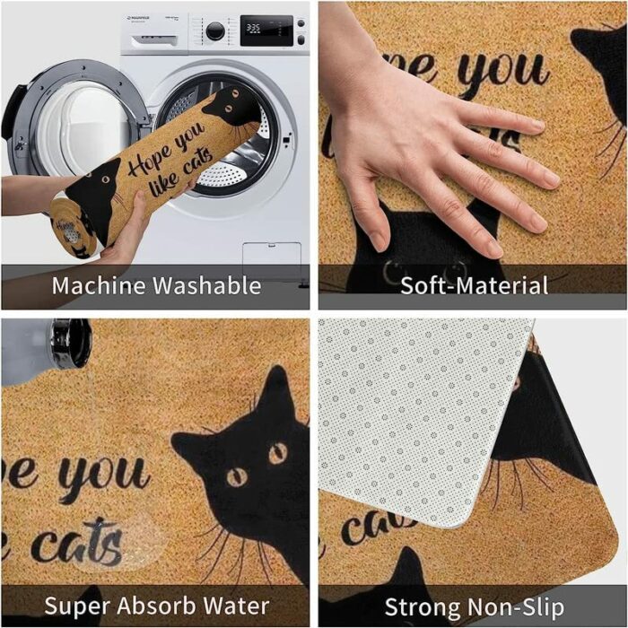 The German Shepherds Door Mat, We Know You are Here Dogs Door Mats, Funny German Shepherd Doormat, Welcome German Shepherd Mats Home Kitchen Door