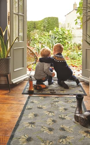 Hug Rug Eco-Genics Friendly Barrier Mat Door Mat, Daisies 1, 85x65cm