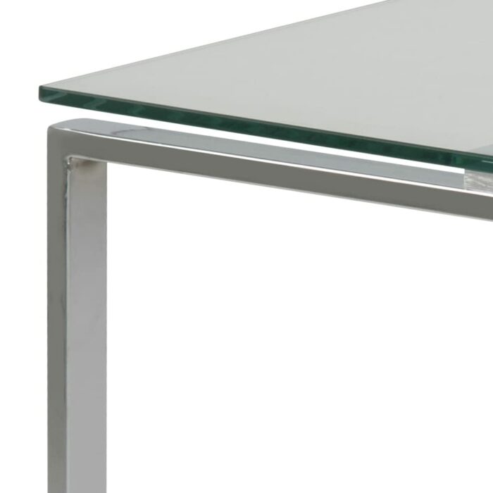 AC Design Furniture, Nest Table, Silver, 50 x 50 x 55 cm