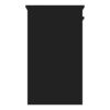 N/A Home Desk with Drawer Storage Rack High Gloss Black Study Writing Desk Workstation Long Particleboard (Color : A)