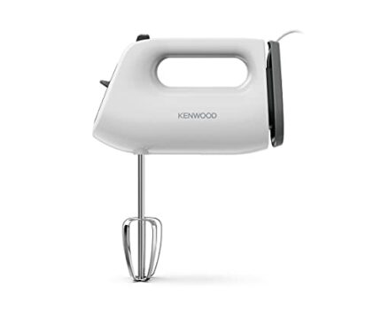 Kenwood QuickMix Lite, Lightweight Hand Mixer Twin Beaters with Slow Speed Start, SureEject Tool, Cord Wrap, HMP10.00WH, 300W Motor, Dishwasher S