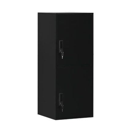 WISUNO 2 Door Vertical Stackable Storage Cabinet with Lock,Anti-Failing Device, Metal Lcoker,Organizer for Office, Home, Gym, School,Employee,Kid