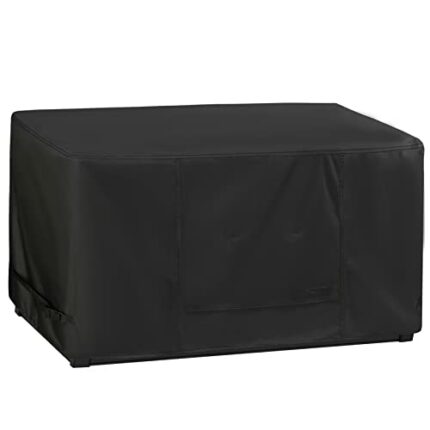 NettyPro Deck Box Cover, Waterproof Outdoor Patio Storage Box Bench Cover for Keter Rectangular 150-135 Gallon Resin Deck Box, 57 x 28 x 24 inch,