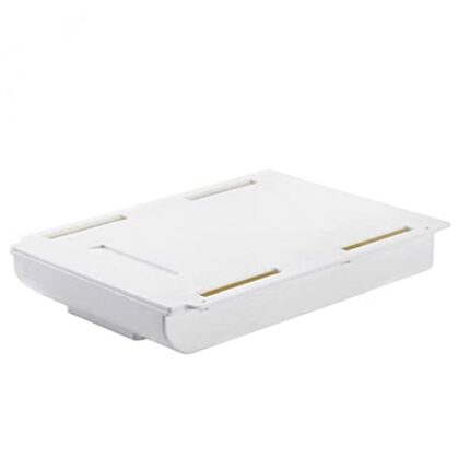 TOSSPER 1pc Under Desk Drawer, Desk Organizer Drawer Hidden Under Table Drawer Organizer for Office Home School Self-stick