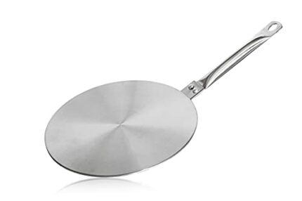 Induction Plate -9.25 Inches Diameter Aluminium & Stainless Steel Heat Diffuser for Induction Stove - Adapter for Non-Induction Pans & Cookware -
