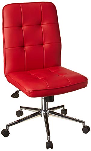Boss Office Products B330-RD Mellennial Modern Home Office Chair without Arms in Red