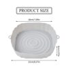 Xzeemo 2pcs Silicone Air Fryer Liners, Air Fryer Silicone Pot, Air Fryer Replacement Basket, Food Grade Silicone Baking Tray, Air Fryer Accessori