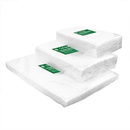 O2frepak 150 Count 50 of Each Size15X25cm20x30cm28x40cmTextured Vacuum Sealer Bags for Food Sealer,BPA Free Embossed Vacuum Food Sealer Bags,Grea