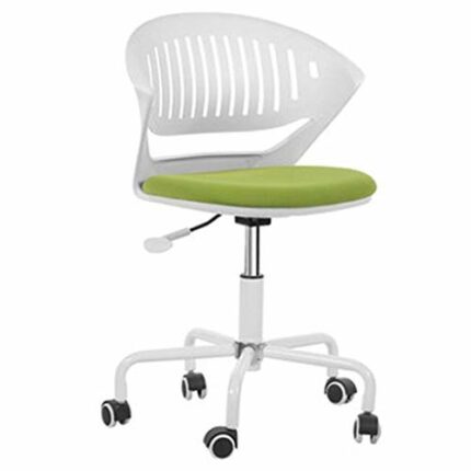 WALNUT Office Chair Desk Chair Flip-up armrest Compact About Degrees Rotation Seat Surface Lift Reinforced Nylon Resin Base(Color : Green, Size :