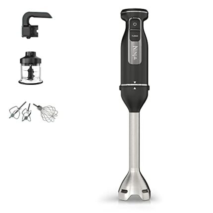 Ninja Foodi 3-in-1 Hand Blender, Hand Mixer & Chopper [CI100UK] 850W, Black