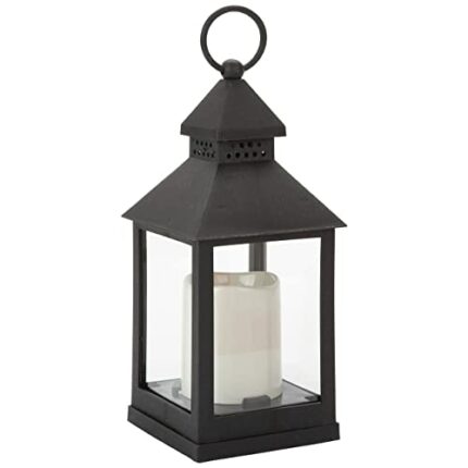 VFM - Lanterns for The Garden, Transparent LED Flickering Flameless Lantern Light, Use Indoors in Living Rooms, Decorative Candles, Hanging Outdo