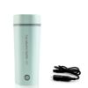 Travel Electric Cup 400ml 12V Car Kettle 80W Kettles Electric Fast Boil 98 degrees heating 304 Stainless Steel Liner One Key Opera Auto-Shut-Off