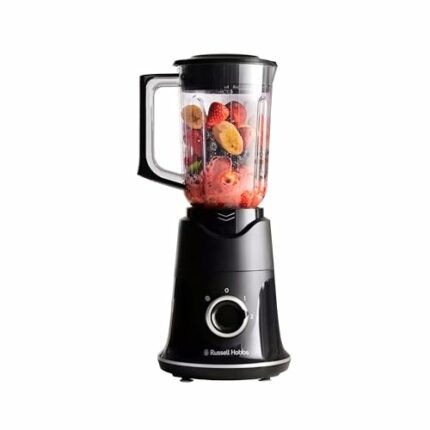 Russell Hobbs 26710 Blade Boost Jug Blender - Soup and Smoothie Maker for Kitchens with Push Down Technology for Faster Results, 1.5 Litre, Black