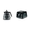 De'Longhi Avvolta Kettle, anti-scale filter, 1.7 Liters, 360° swivel base, KBAC3001.R, Red
