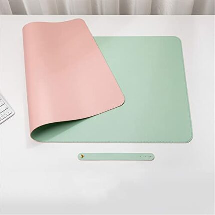 KLAYOVE Desk Mat, Multifunctional Mouse Mat, Office Mouse Mat, Laptop Desk Mat, Gaming Mouse Mat, PU Leather, Table Protection Mat for Office/Hom