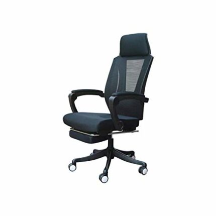 Ergonomic Office Chair, Reclining Office Chair with Lock Function and Lumbar Support, Executive Office Chair with Headrest