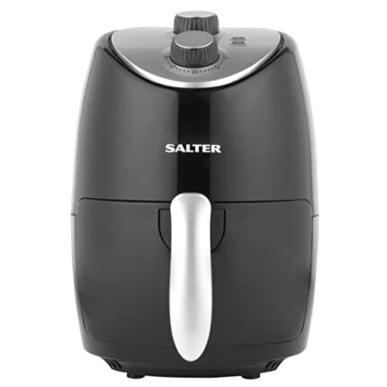 Salter EK2817H 2L Compact Air Fryer, Non-Stick Cooking, 30 Minute Timer, Automatic Shut Off Function, Hot Air Circulation, Healthier Cooking, Adj
