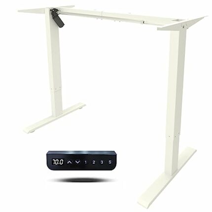 Win Up Time Standing Desk Frame - Standing Desk Legs, Adjustable Desk Frame, Sit to Stand Desk Frame for 43 to 71 inch Desk Top, Home& Office DIY