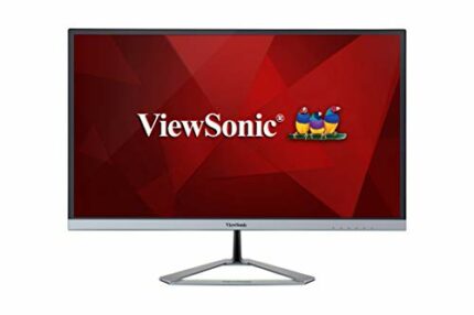 ViewSonic VX2476-SMH 24-inch IPS Full HD Monitor with 75Hz, VGA, 2x HDMI, Eye Care for Work and Entertainment at Home, Black
