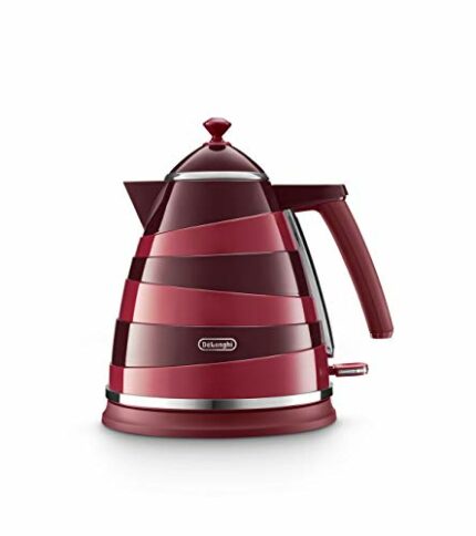 De'Longhi Avvolta Kettle, anti-scale filter, 1.7 Liters, 360° swivel base, KBAC3001.R, Red