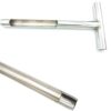 ZUCKLIGHT Soil Sampler Probe Stainless Steel Tubular T-Style Handle 12 Inch
