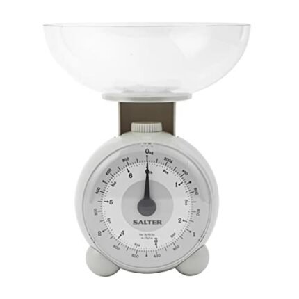 Salter 139 LGFEU16 Orb Mechanical Kitchen Scales, 3 kg Max Capacity, 1 Litre Dishwasher Safe Bowl, Easy Read Dial, Food Weighing Scale, Lightweig