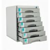 ZXFYHD Filing Cabinet Desktop with Lock A4 Storage Box Drawer Office Home 7 Layers Aluminum Alloy Filing Cabinets