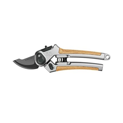 Kent & Stowe Eversharp Bypass Secateurs, Adjustable Garden Shears Suitable for Live, Delicate Wood, All Year Round Garden Tools Made from Carbon
