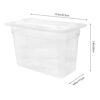 UPKOCH 6l Sous Vide Container with Lid Food Storage Container Sleeve Slow Cooker Box Storage Case for Anova and Most Sous Vide Cookers Transparen