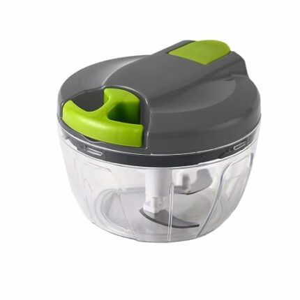 Glamified Manual Food Chopper,Sinnsally Manual Food Processor Vegetable Chopper,Kitchen Hand Food Shredder,Onion Slicer Cutter Dicer Grinder,Garl