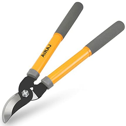 AIRAJ Bypass Loppers, More Power Less Effort Branch Lopper, Hardened Steel Blades with Non-Stick Coating,Bypass Loppers and Tree Trimmer Length: