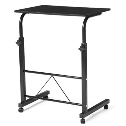 FEER Height Adjustable Computer Game Desk for Bedroom Laptop Desks Movable Lifting Study Table Wooden Tables Home Furniture (Color : A, Size : 24