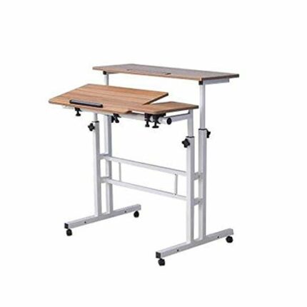 FGHOEV Vertical Computer Desk, Mobile Lifting Frame, Table and Desk, And Stylish Home Lazy Laptop Computer Desk (Color : D)