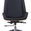 ZXFYHD Desk Chair,Office Chair Solid Wood And Leather High Back Household Desk Lifting Swivel Chair Business Reception Conference Chair