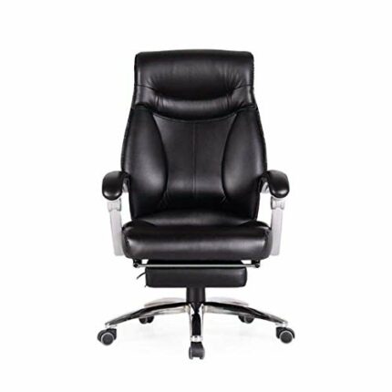 ygqbgy Modern Ergonomic Mid-Back Computer Executive Office Chair with Padded Armrests Adjustable Seat Height