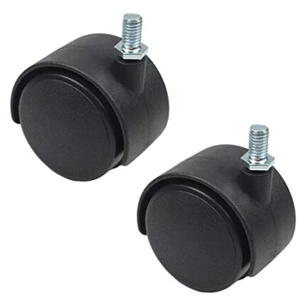 Heyiarbeit Swivel Casters 2 Inch Nylon 360 Degree M8 x 13mm Threaded Furniture Caster Wheels 4 Pcs