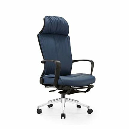 Computer Chair Reclining Lunch Break Chair Office Home Comfortable Sedentary Waist Chair Ergonomic (Color : White-style)